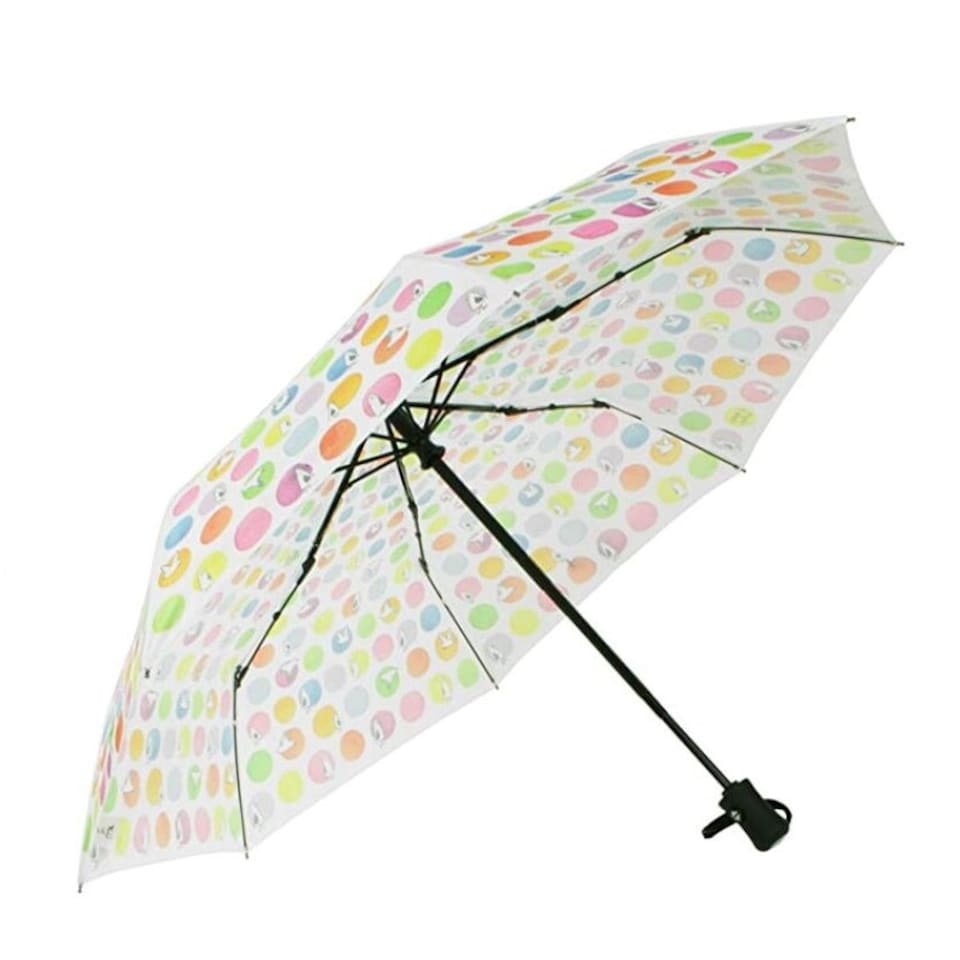 image 1 of Laura Wall Folding Umbrella Automatic Telescopic Dots | Multi | Canopy: 98cm