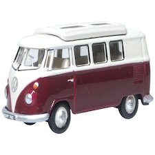 Oxford Diecast VW T1 Split Screen Camper Titan Red/Beige Grey