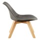 image 3 of Interiors by Premier Grey Diamond Pattern Dining Chair, Easy Cleaning Small Chair for Living Room, Space-Saving Accent Chair