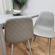 image 6 of Glass Dining table and 4 grey leather chairs  Grey Glass Table And 4 Chairs kitchen dining room furniture Grey