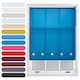 image 1 of FURNISHED Roller Blinds Daylight Square Eyelet Light Filtering Easy Fit Trimmable Window Shade | Blue | Teal