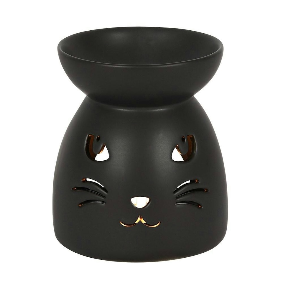image 1 of Something Different Cat Oil Burner - Black - One Size