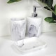 image 1 of Showerdrape Octavia White Marble & Chrome 3 Piece Bathroom Accessory Set