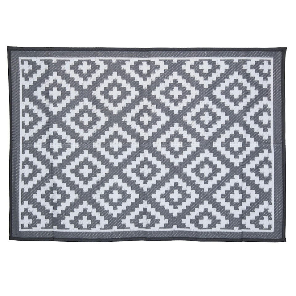 image 1 of Charles Bentley Diamond Pattern Lightweight Waterproof Indoor/Patio Medium Rug