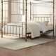 image 3 of Welwyn Vintage Victorian 4 Poster Antique Brass Metal Bed Frame (Double)