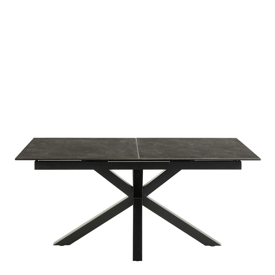 image 1 of Heaven Extendable Dining Table with Ceramic Black Top 168cm