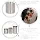 image 2 of Rink Drink 3pc Stainless Steel Thimble Measure Set - 25/35/50ml | Silver | Silver