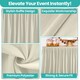 image 3 of Pleated Rectangle Polyester Table Skirt, Decoration Tableware - 14 Feet