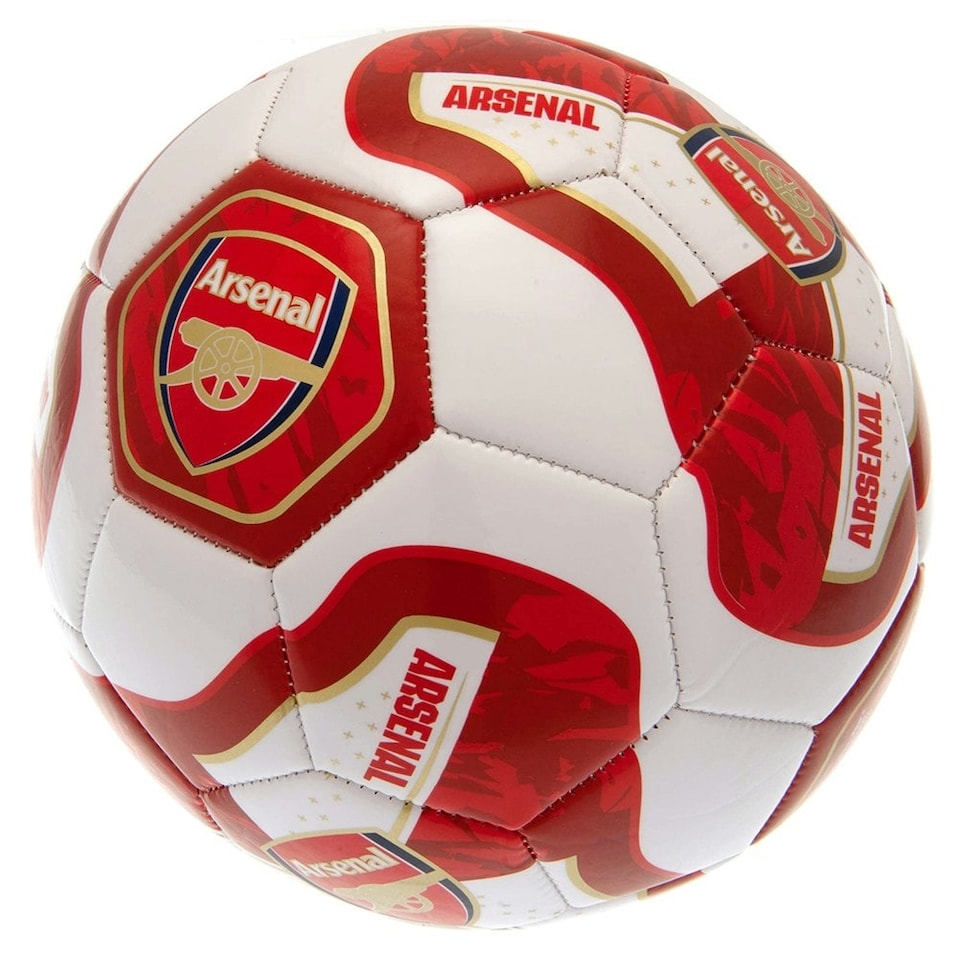 image 1 of Arsenal FC Tracer Football - Red/White - 5