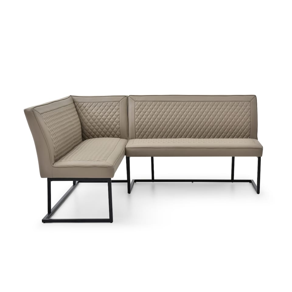 image 1 of Left Hand Facing Beige Corner Dining Bench Set