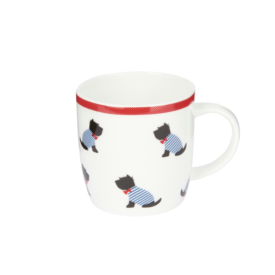 image 1 of KitchenCraft China Sitting Westies Mug White