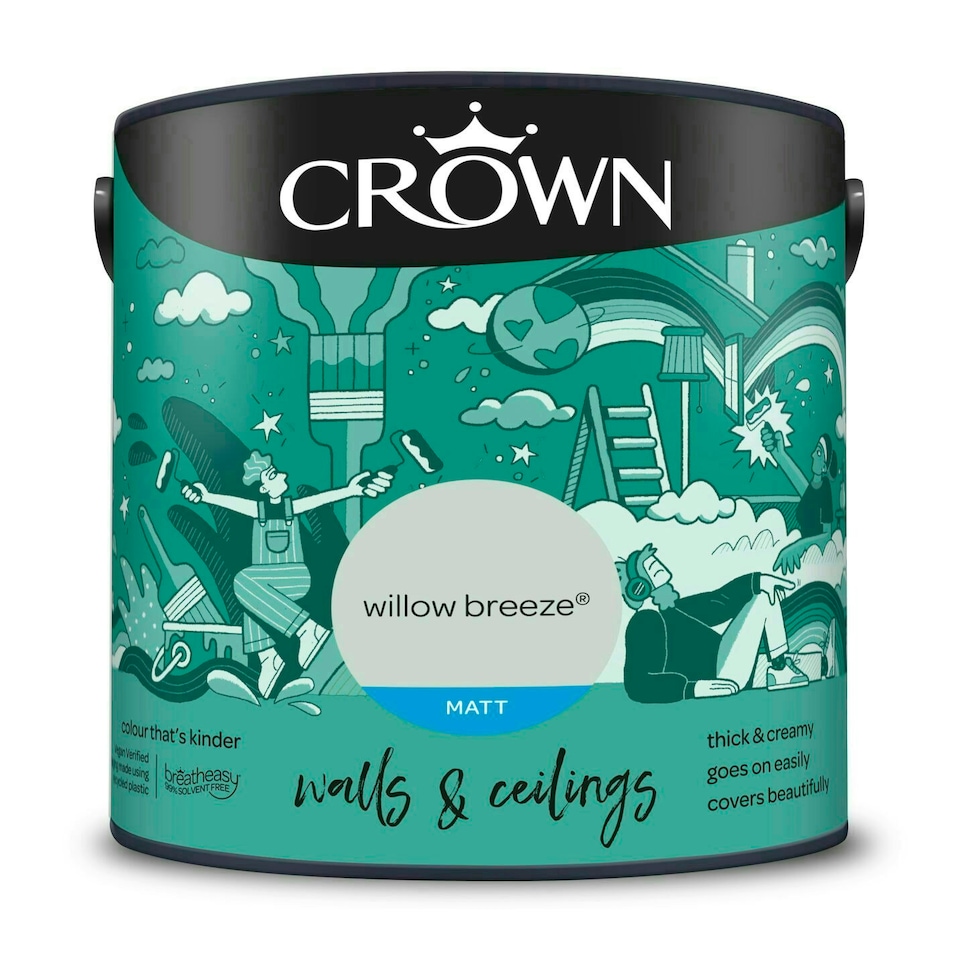 image 1 of Crown Matt Emulsion Willow Breeze 2.5L