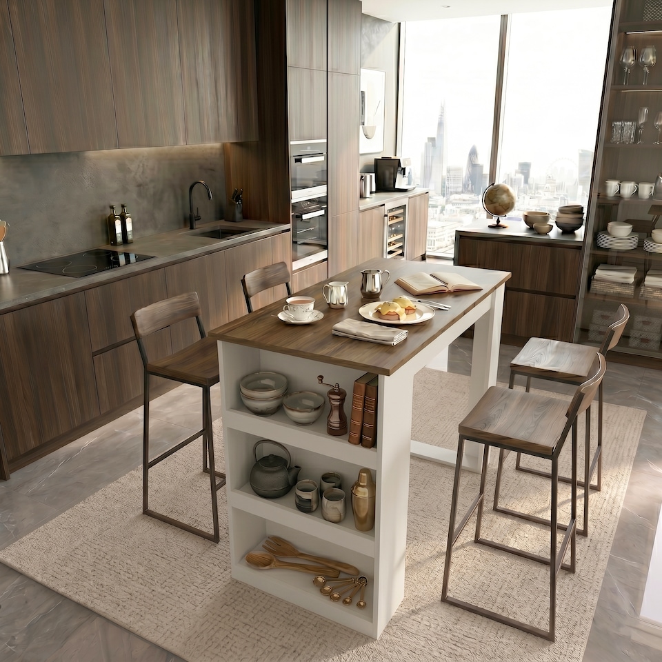 image 1 of Decorotika Mado Kitchen Island - Bar Table