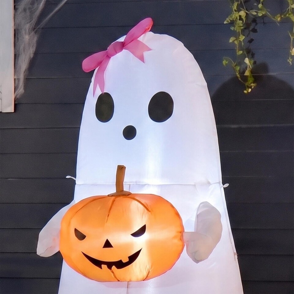image 1 of OHS 90cm Halloween Self Inflating Ghost Decoration Indoor Outdoor Party Accent