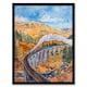 image 1 of Steam Train Glenfinnan Viaduct Railway Home Decor Black Framed Wall Art Print A4