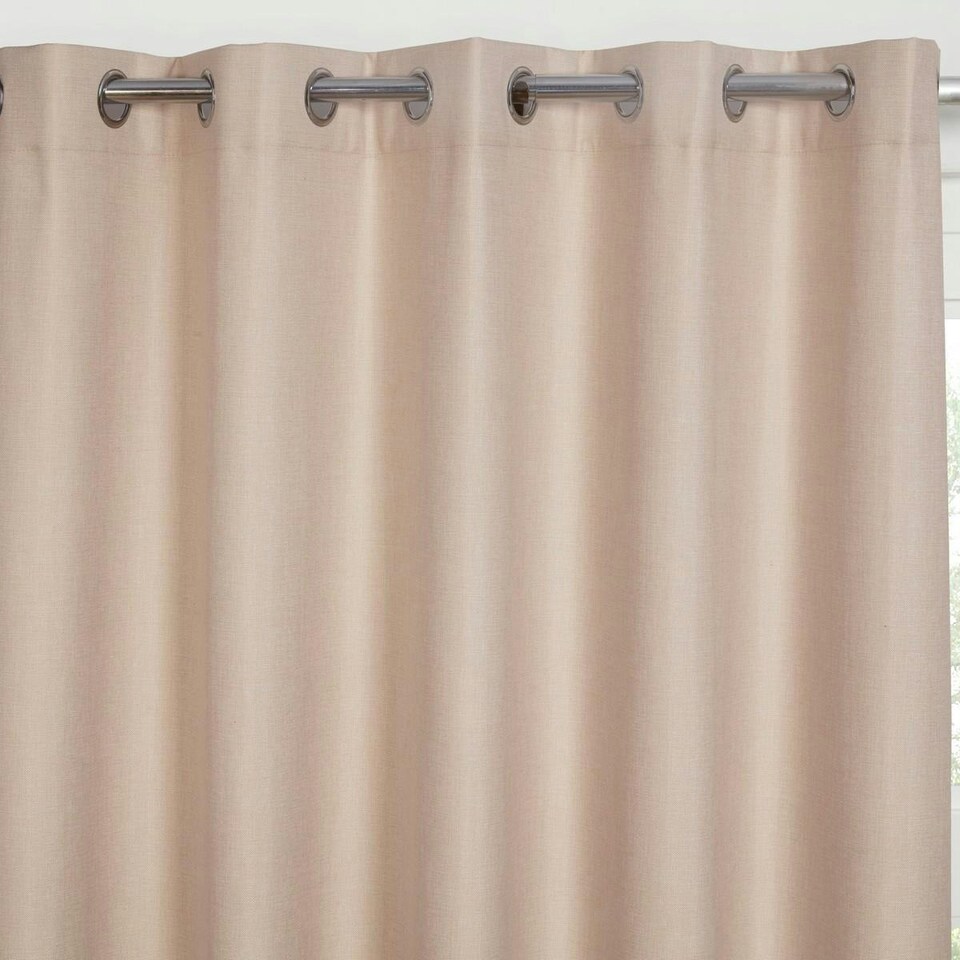 image 1 of Sundour Cosmos Eyelet Curtains Natural Cream | 90x72"