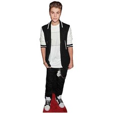Justin Bieber Black Tracksuit Lifesize Cardboard Cutout - 171cm