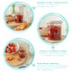 image 2 of Argon Tableware Glass Jam Jars - 250ml - Pack of 6 - Lids Not Included