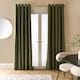 image 1 of OHS Essentials Eyelet Blackout Thermal Curtain Pair - 66x54 inch | Green | Olive