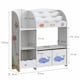 image 2 of Kids Storage Toy Bookshelf Organiser Drawer Two Storage Boxes Shelves