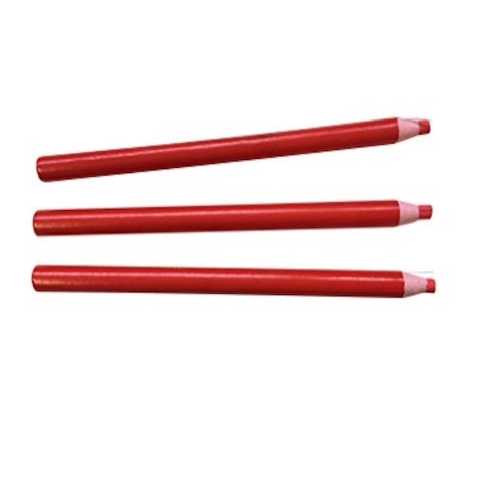 image 1 of Pack of 12 Red Chinagraph Pencils by Janrax - Peel Off China Markers