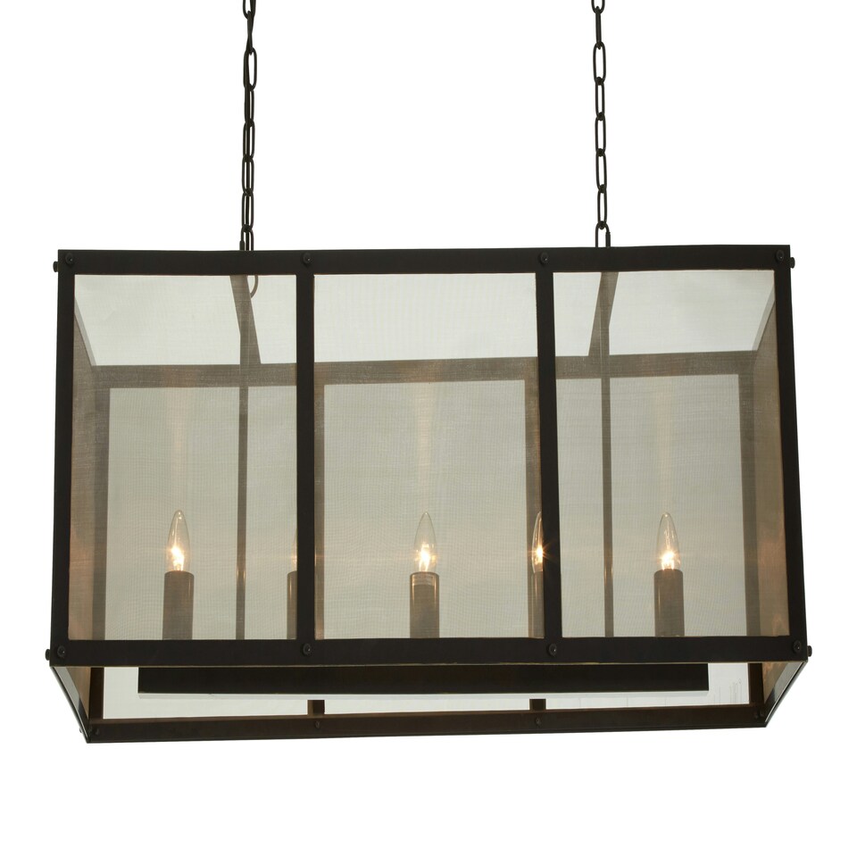 image 1 of Interiors by Premier Black Finish Wide Pendant Light With Hints of Gold