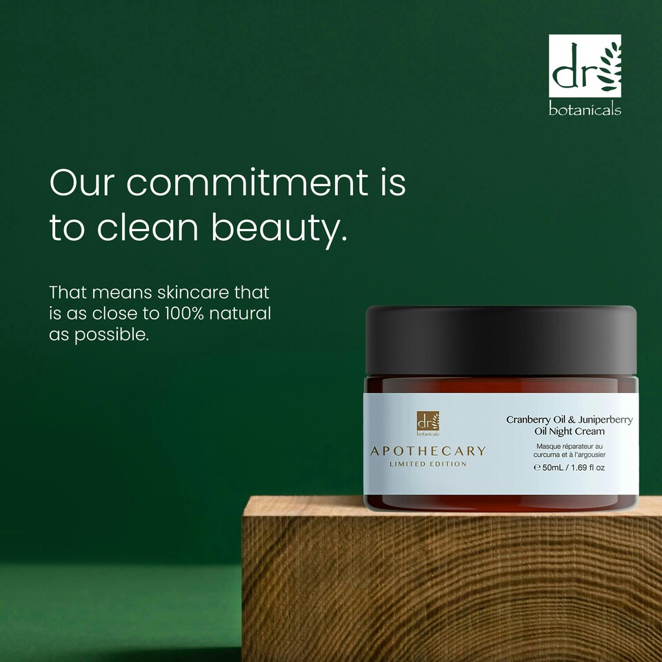 image 1 of Dr Botanicals Cranberry Oil & Juniperberry Oil Night Cream 50ml