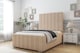 image 2 of Sloomy Radcliffe Pebble Plush Bed Frame With 50" Upholstered Headboard 3' Single