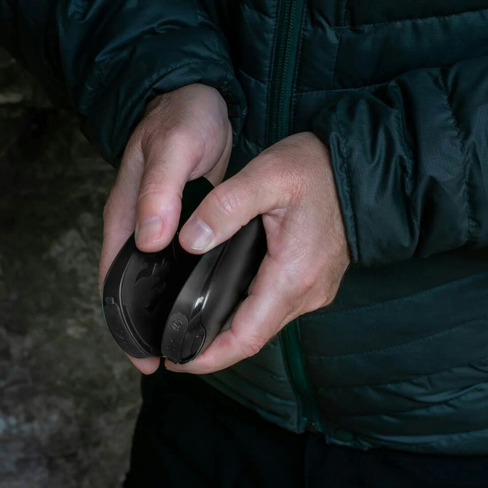 image 1 of Lifesystems Rechargeable Hand Warmers Magnetic Dual Palm Black