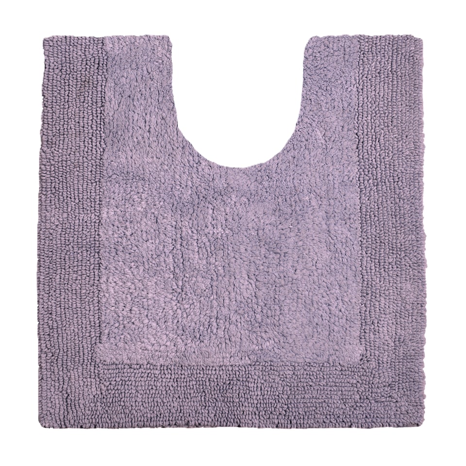 image 1 of Heavyweight Reversible Pedestal Toilet Mat - Lilac