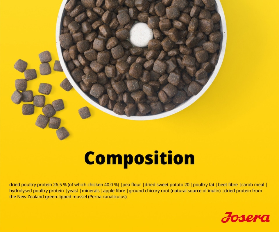 image 1 of Josera Medi/Maxi Adult Chicken & Sweet Potato complete dog food | Grain-free | Medium & Large breeds | Lots of meat | Active dogs | Green-Lipped Mussel | 5x0.9kg