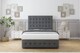 image 2 of Sloomy Berlin Armour Coniston Divan Bed Base No Drawers With 26 Inch Strutted Headboard & 12 Inch Matching Footboard | Grey | Armour | Double | 1