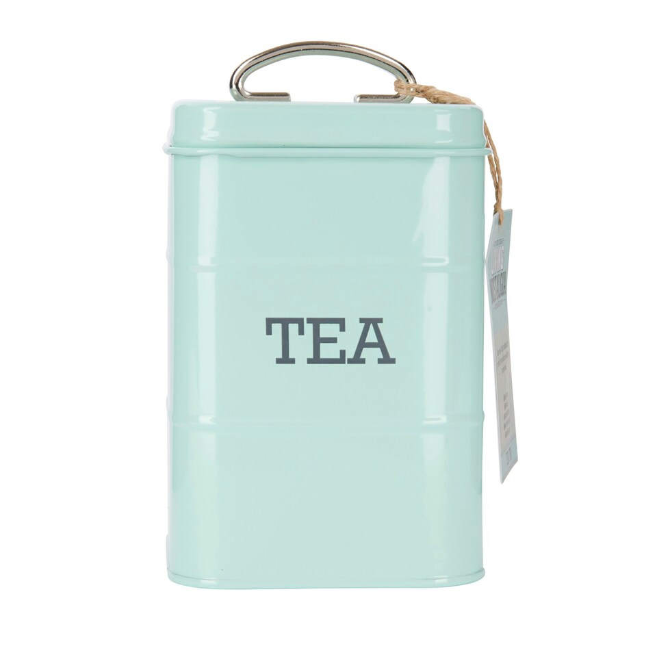 image 1 of KitchenCraft Tea Tin Blue Metal