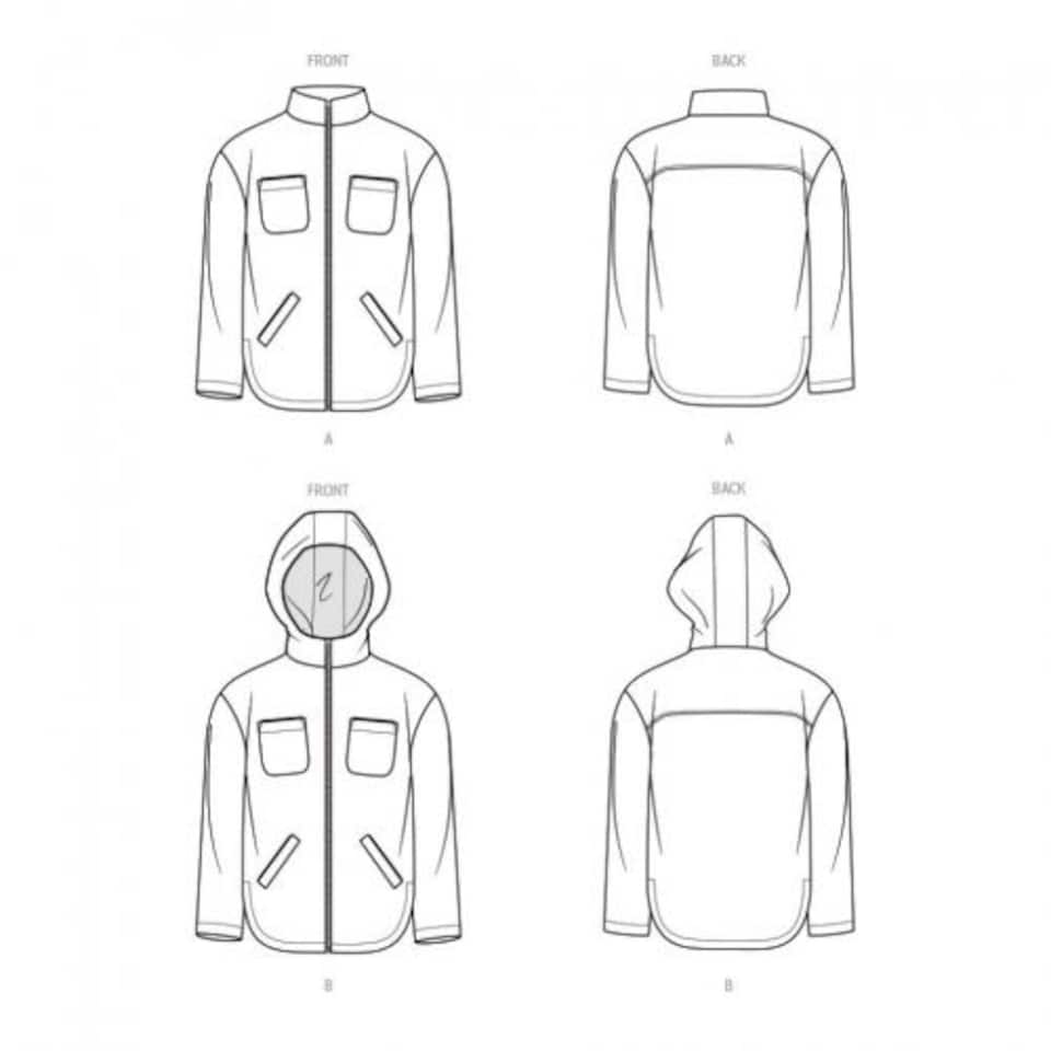 image 1 of Know Me 2057 Paper Sewing Pattern – Men’s Jackets & Hoodies, Size D5 (4–6–8–10–12), Intermediate