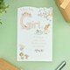 image 3 of Girl Birth Congratulations Card - Cute Animals
