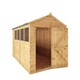 image 2 of 10 x 6 Feet Shiplap Apex Shed - Timber - L296.6 x W190.5 x H222.2 cm - Brown Brown