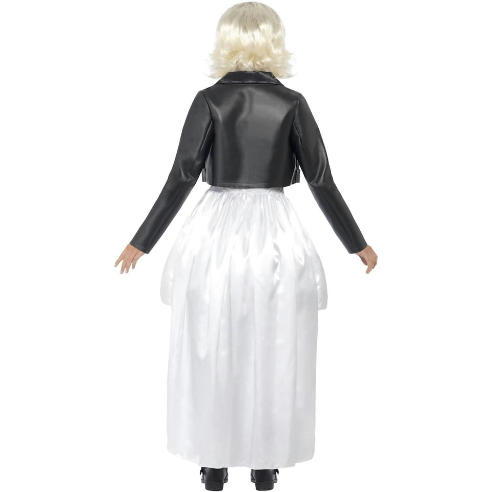 image 1 of Bride of Chucky Womens/Ladies Tiffany Lace Costume Set - White/Black - L L