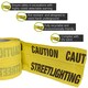 image 2 of Pegdev Detectable Underground Tape Street Lighting 150mm Yellow 60M