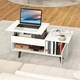 image 6 of COSTWAY Lift Top Coffee Table w/Hidden Compartment White White