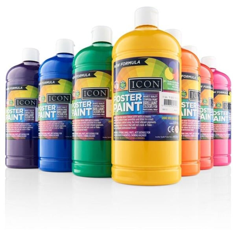 image 1 of 1 Litre Emerald Green Poster Paint by Icon Art