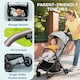 image 6 of AIYAPLAY Baby Stroller, Foldable Travel Pushchair with Adjustable Seat, 5-Point Harness, Canopy, All Wheels Suspension, Storage Basket, 6.3kg Lightweight & Compact, from Birth to 3 Years | Grey