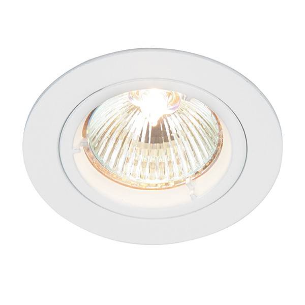 Netlighting Cast 1 Light Recessed Downlight Gloss White GU10