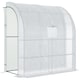 image 1 of Outsunny Walk-In Lean to Wall Greenhouse w/Window&Door White