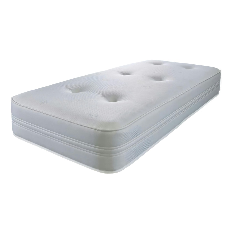 image 1 of Sirocco Airflow Hybrid Mattress - 18cm Deep, Spring & Memory Fibre Support | White | Small Double