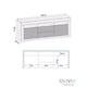 image 8 of TV Unit TV Stand Media Cabinet Sideboard Grey High Gloss Storage 160cm