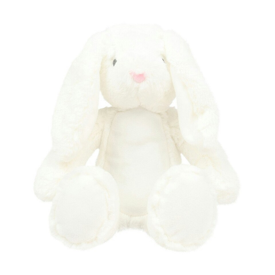 Mumbles Childrens/Kids Printme Mini Animals - White Bunny - M