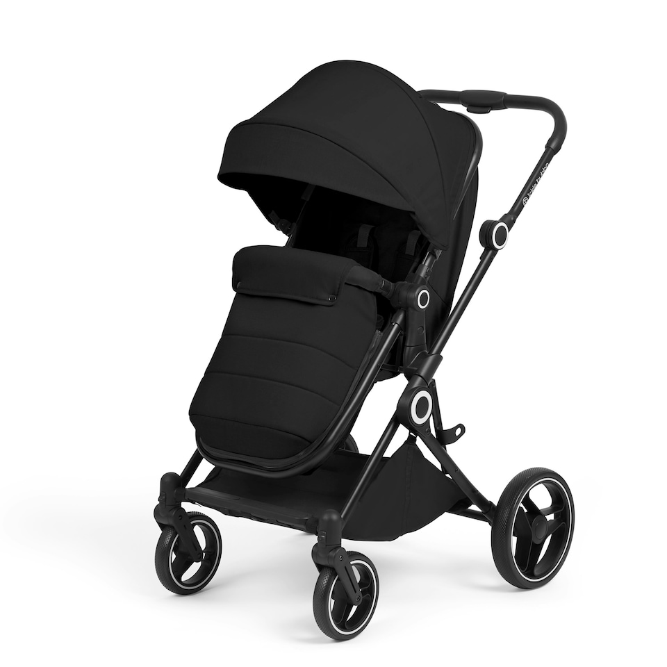 image 1 of Atom 3-in-1 Travel System & Astral Car Seat – Birth to 22kg, Compact, Lightweight and Convertible, Changing Bag, Rain Cover and Cup Holder (Black)