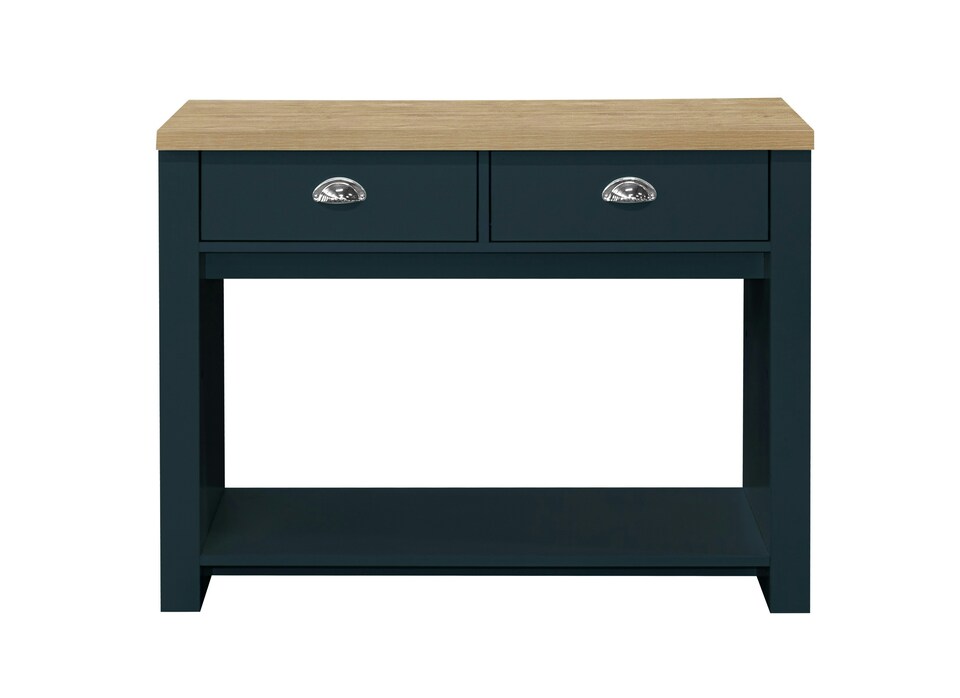 image 1 of Highgate 2 Drawer Console Table Navy