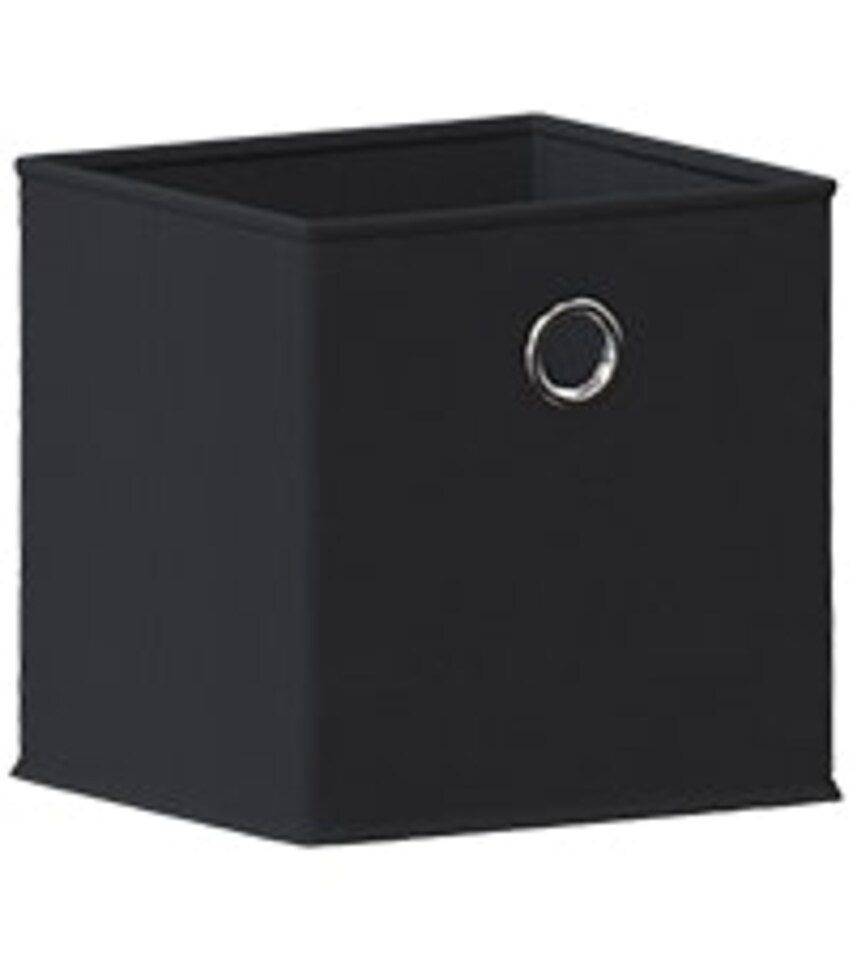 image 1 of Vida Designs Durham Cube Storage Basket, Black | Black | Silver | One Size