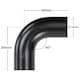 image 3 of Auto Silicone Hoses 90 Degree Silicone Elbow Hose 63mm Black - High Temp Reinforced Bend Coupler for Turbo Intercooler Coolant Radiator Water Air
